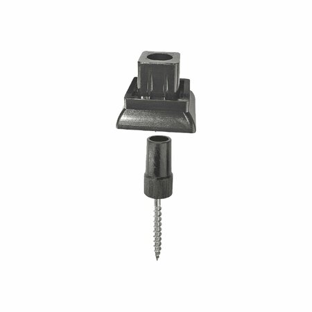 NUVO IRON SURFACE MOUNT DECK RAIL CONNECTORS, 20PK SQMDRA
